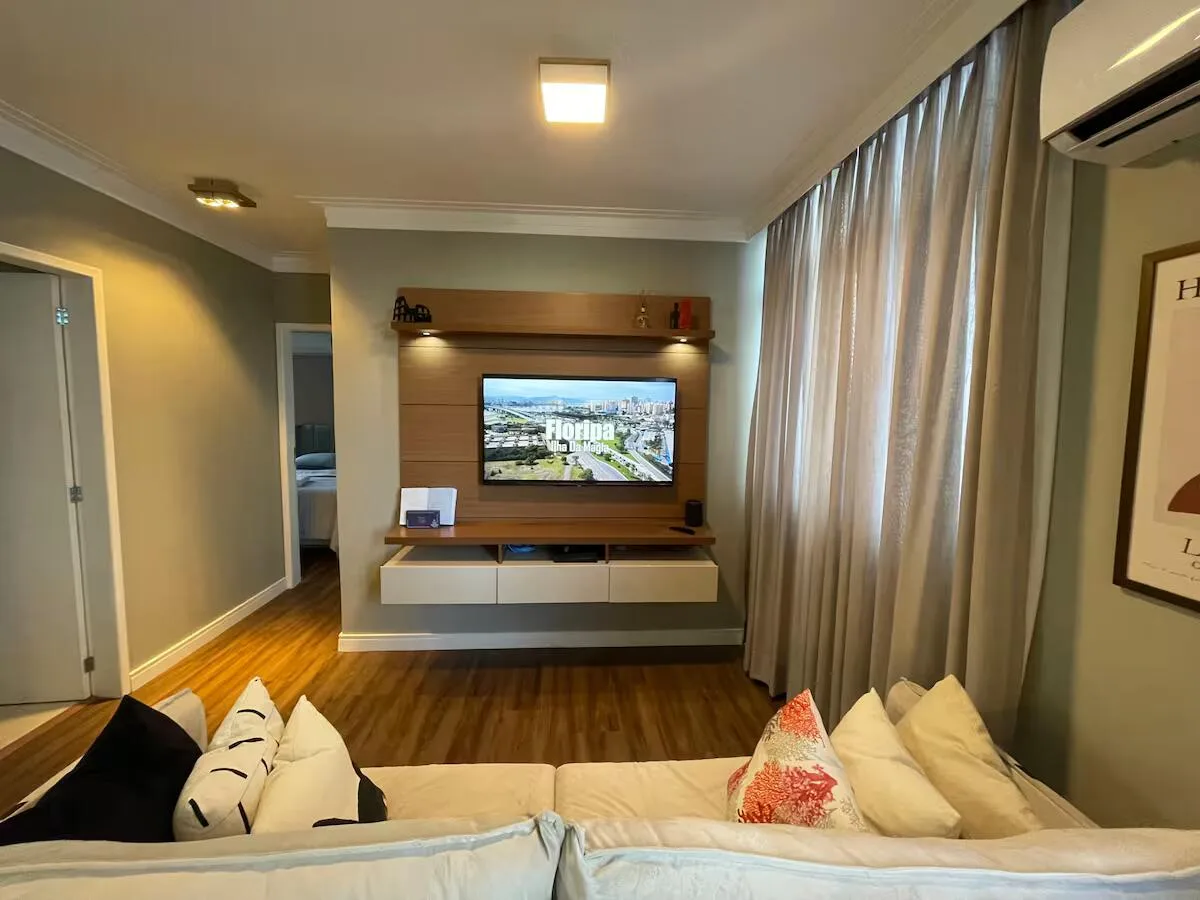 Sala de estar decorada